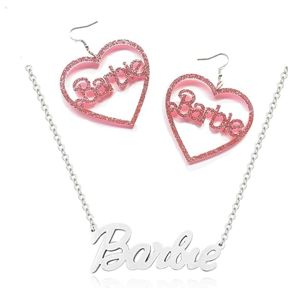 Barbie Jewelry | Set of Earrings & Necklace or 2 Pair of Earrings